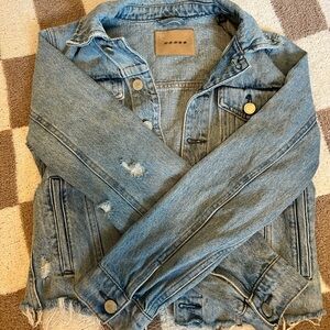 Blank NYC Distressed Denim Jacket